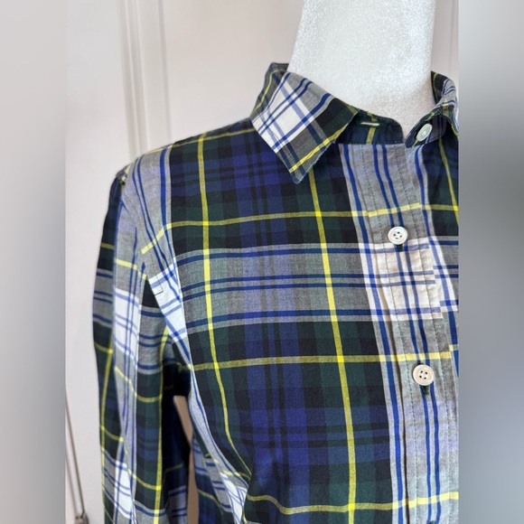 J. Crew Perfect Shirt Womens 4 Plaid Gorpcore Classic Preppy Gorp Cotton - Picture 3 of 8